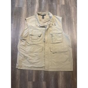 Fieldline Vest Khaki Hunting Multi Pocket Nylon Gamebag Outdoors Mens XL Camera